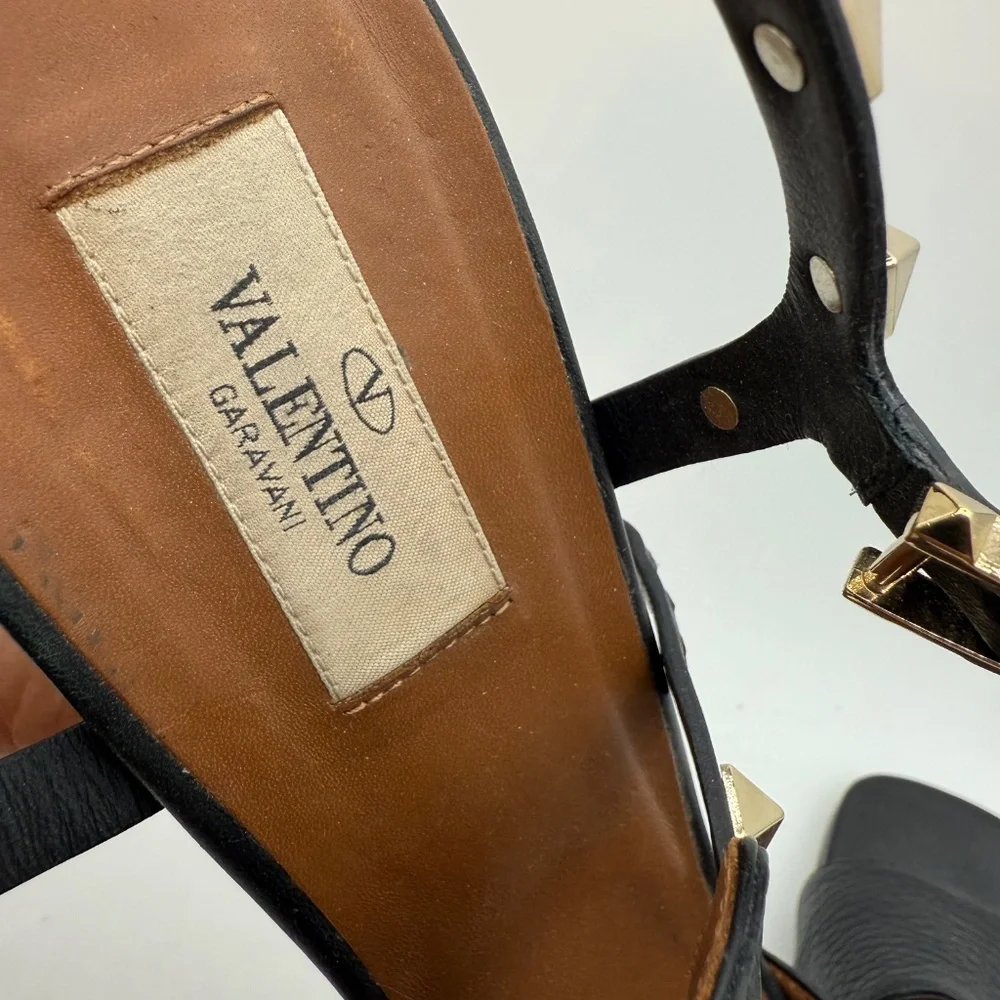 VALENTINO ROCKSTUD CHUNKY HEEL SANDALS SIZE 41 - Picture 7 of 7